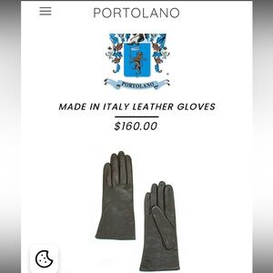 Portolano Brown Leather Women Gloves